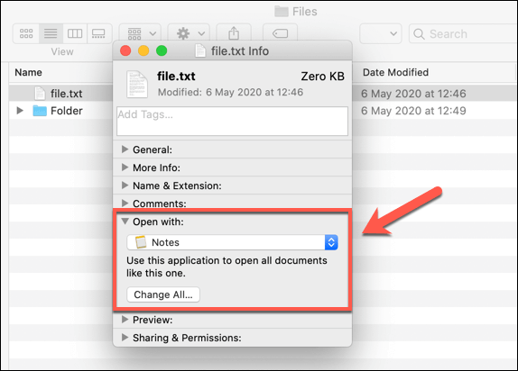 set default programs in mac for opening files