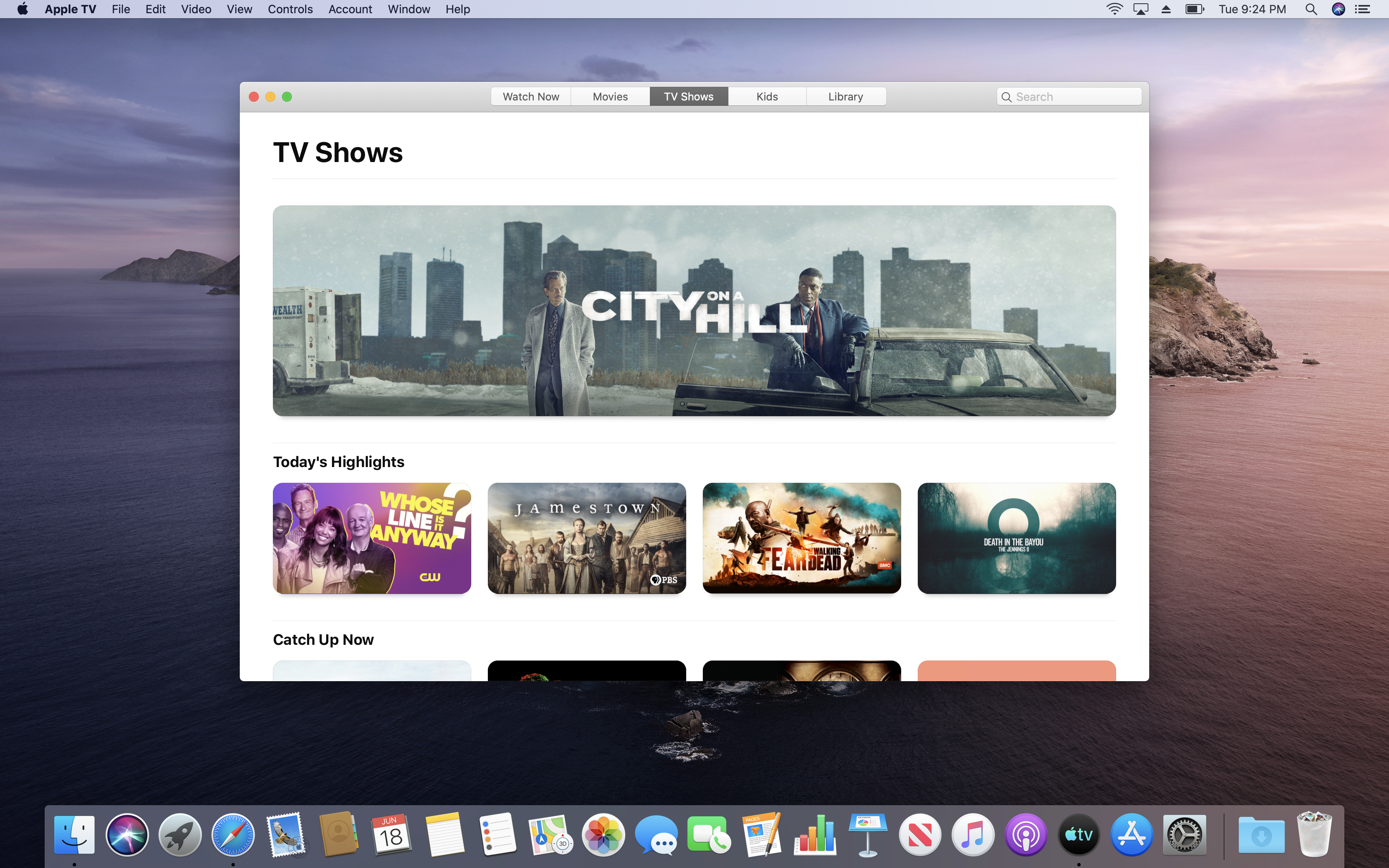 tv software for mac os x